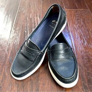 Cole Haan Nantucket Black Leather Penny Loafer